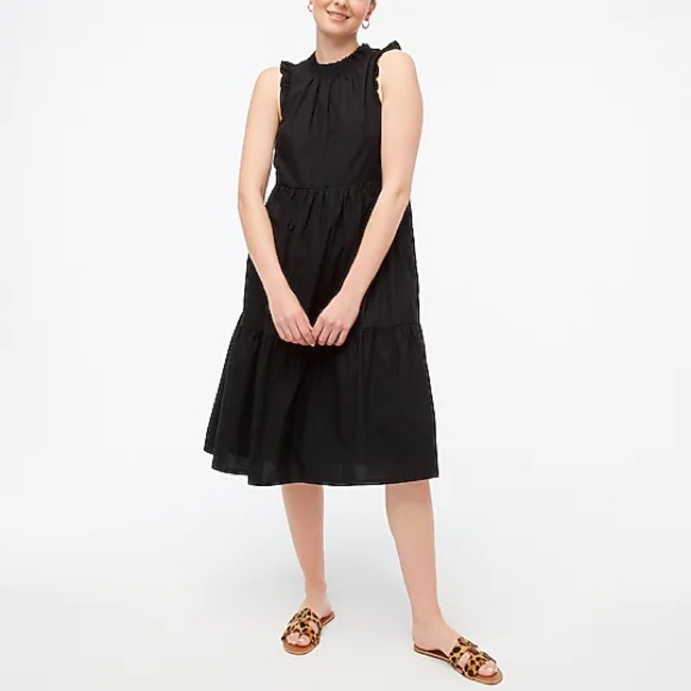 NWT Green Ruffle Tiered MIDI Dress